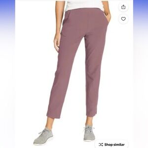 Eddie Bauer Women's Traveler Ankle Pants size medium dusty violet UPF 50+ hiking